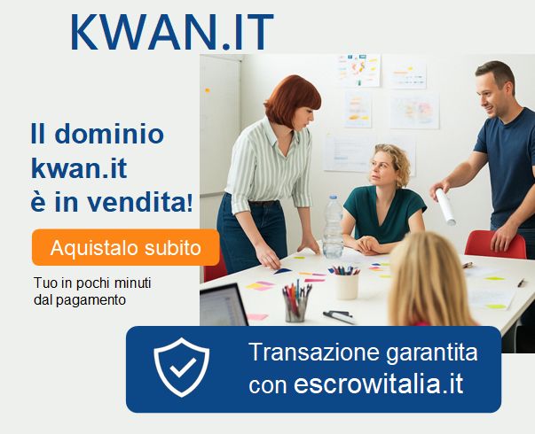 Dominio kwan.it in vendita per startup e innovazione